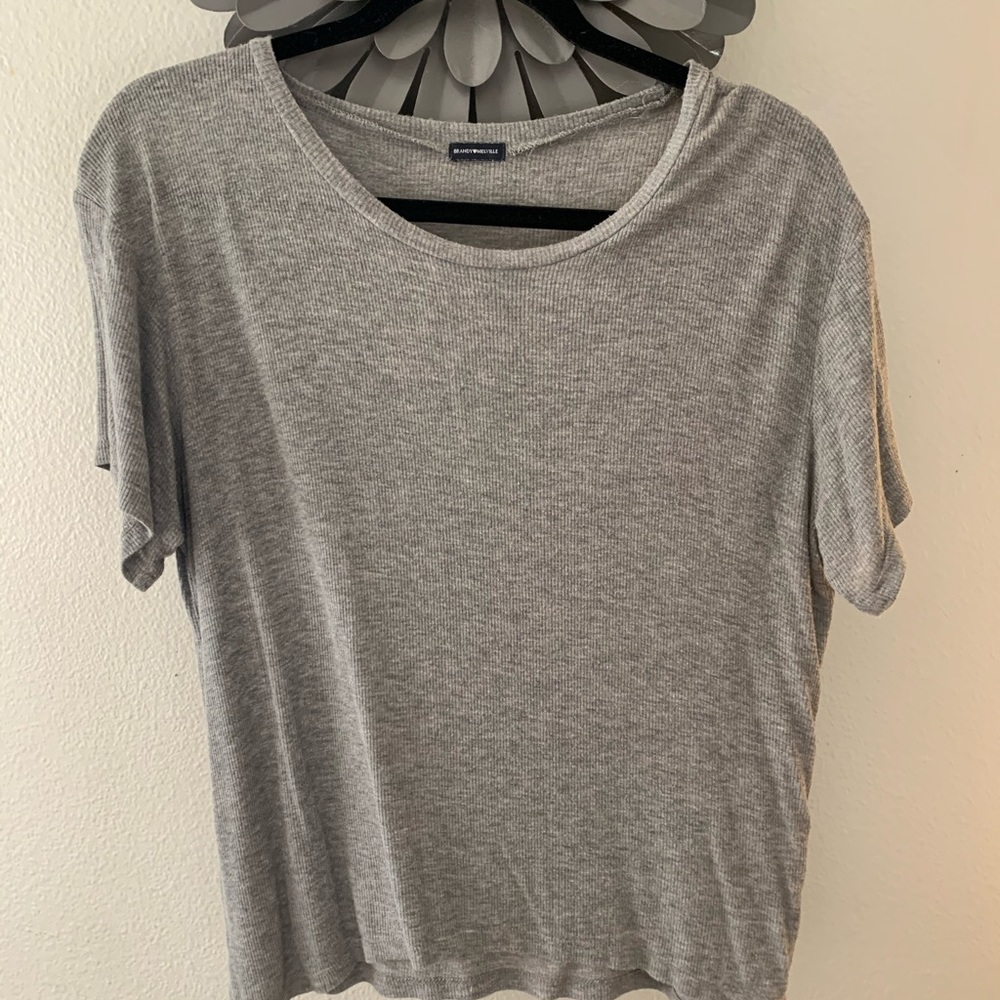 brandy melville grey top